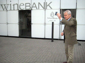 Stefan Ress with the 'key' to the Winebank