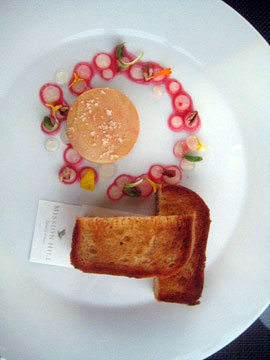 Foie Gras at The Terrace Restaurant, Mission Hill
