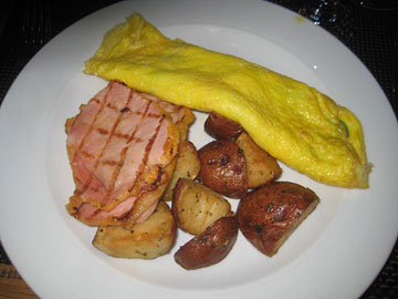 Hearty breakfast prior to Lieutenant Governor's tasting