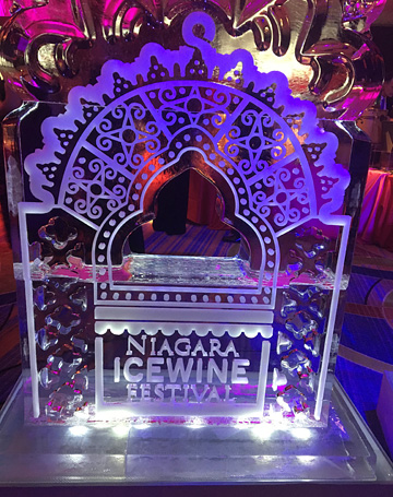Niagara Icewine Festival ice sculpture